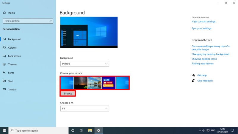 windows 10 me wallpaper kaise change kare