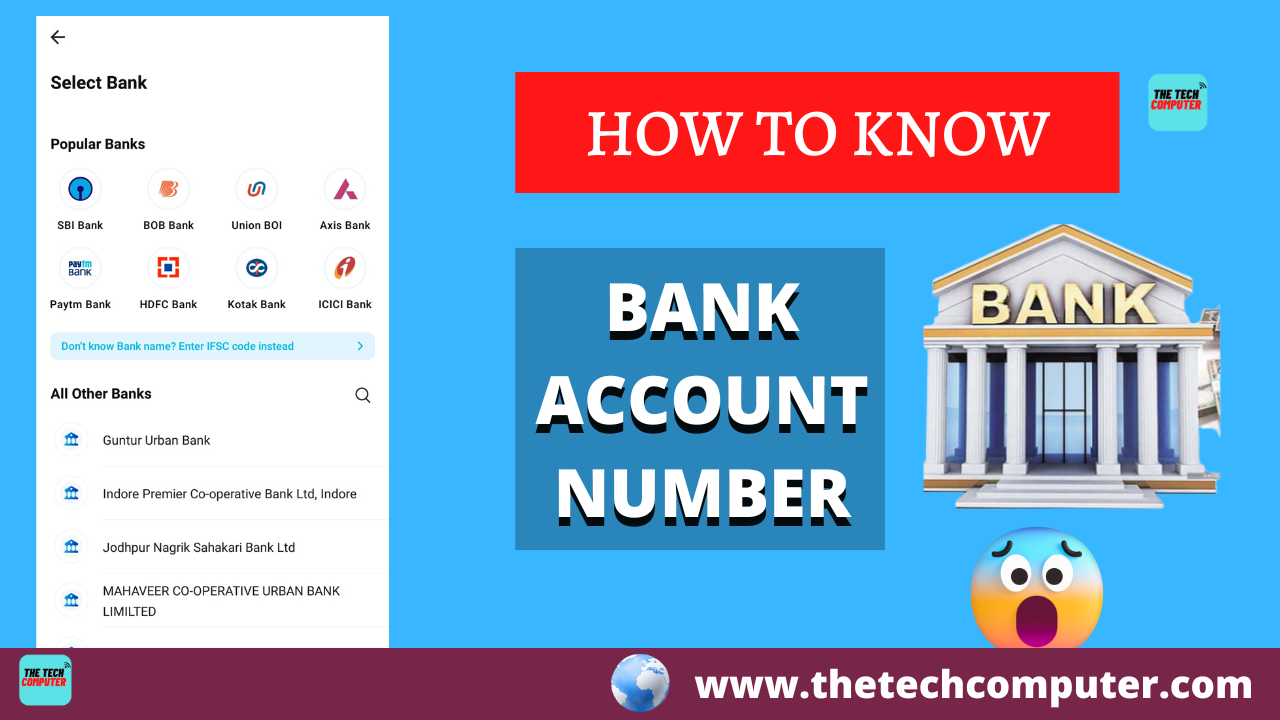 Search For Bank Account Number