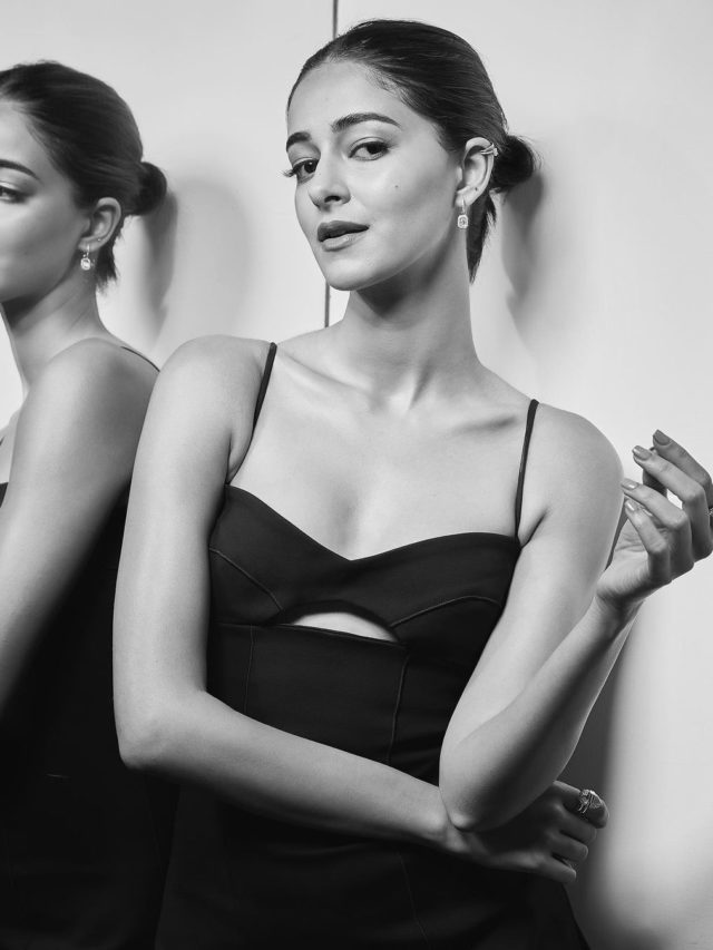 Ananya Pandey Stunned In Black Mini Dress